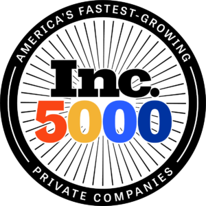 Inc. 5000 honoree badge - America's Fastest-Growing Private Companies